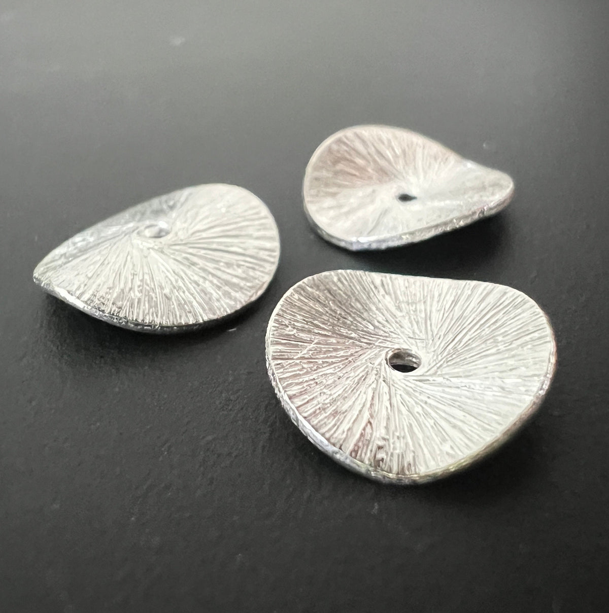 Gebogene Scheibe, 925-Silber, 4 – 12 mm