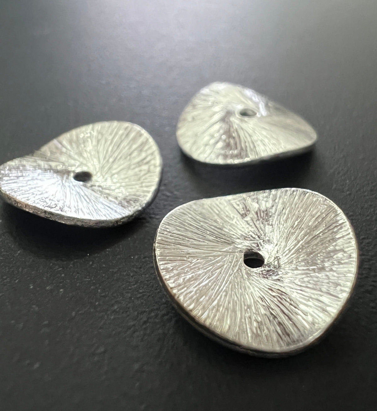 Gebogene Scheibe, 925-Silber, 4 – 12 mm