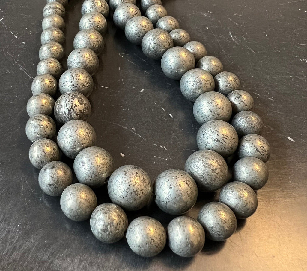 Pyrit Kugeln Strang, 8 mm & 10 mm