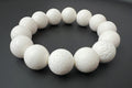 Armband Schaumkoralle, weiß, 12 & 14 mm