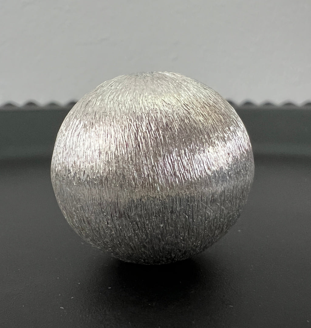 Kupfer Kugel, versilbert, gebürstet, 24 / 26 mm