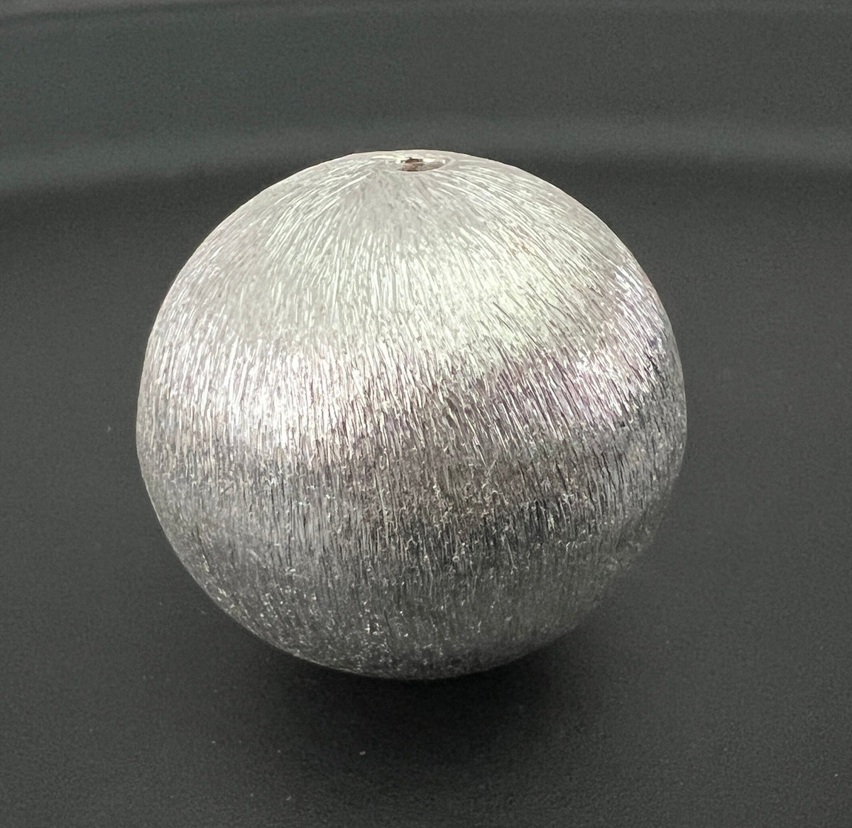 Kupfer Kugel, versilbert, gebürstet, 24 / 26 mm