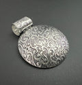 Pendant copper silver-plated, blackened, 40 × 30 mm | CU6
