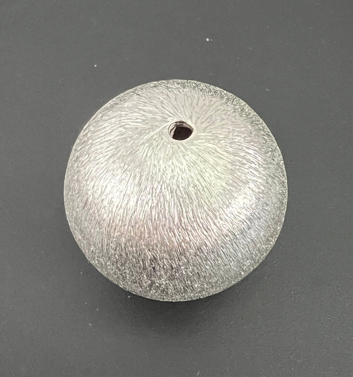 Kupfer Kugel, versilbert, gebürstet, 24 / 26 mm