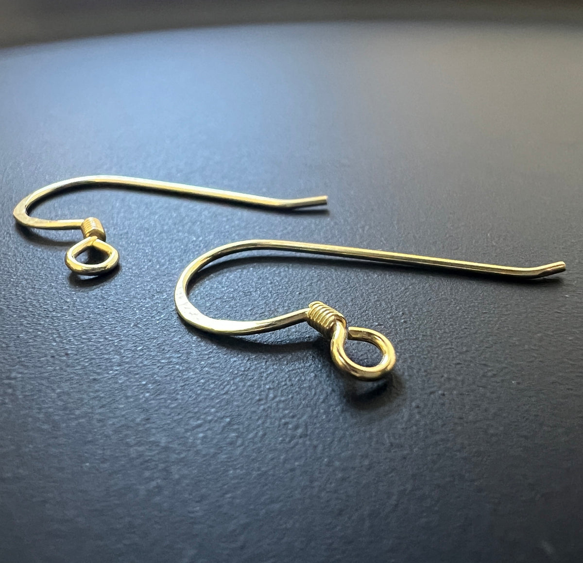 Ohrhaken vergoldetes 925-Silber, offene Öse, 25 × 14 mm | F42