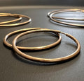 Creolen 925-Silber rosévergoldet, 1,5 mm, 20–70 mm
