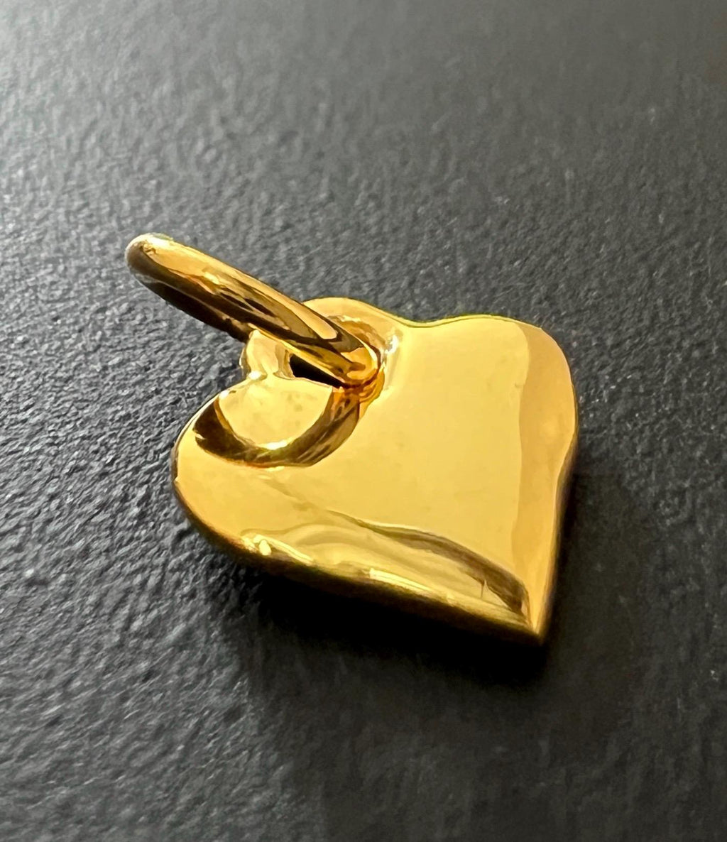Herz Anhänger vergoldetes 925-Silber, 9 × 6 mm | T44