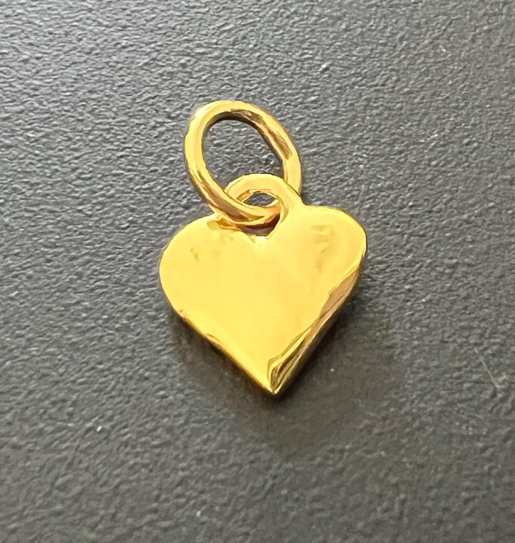 Herz Anhänger vergoldetes 925-Silber, 9 × 6 mm | T44