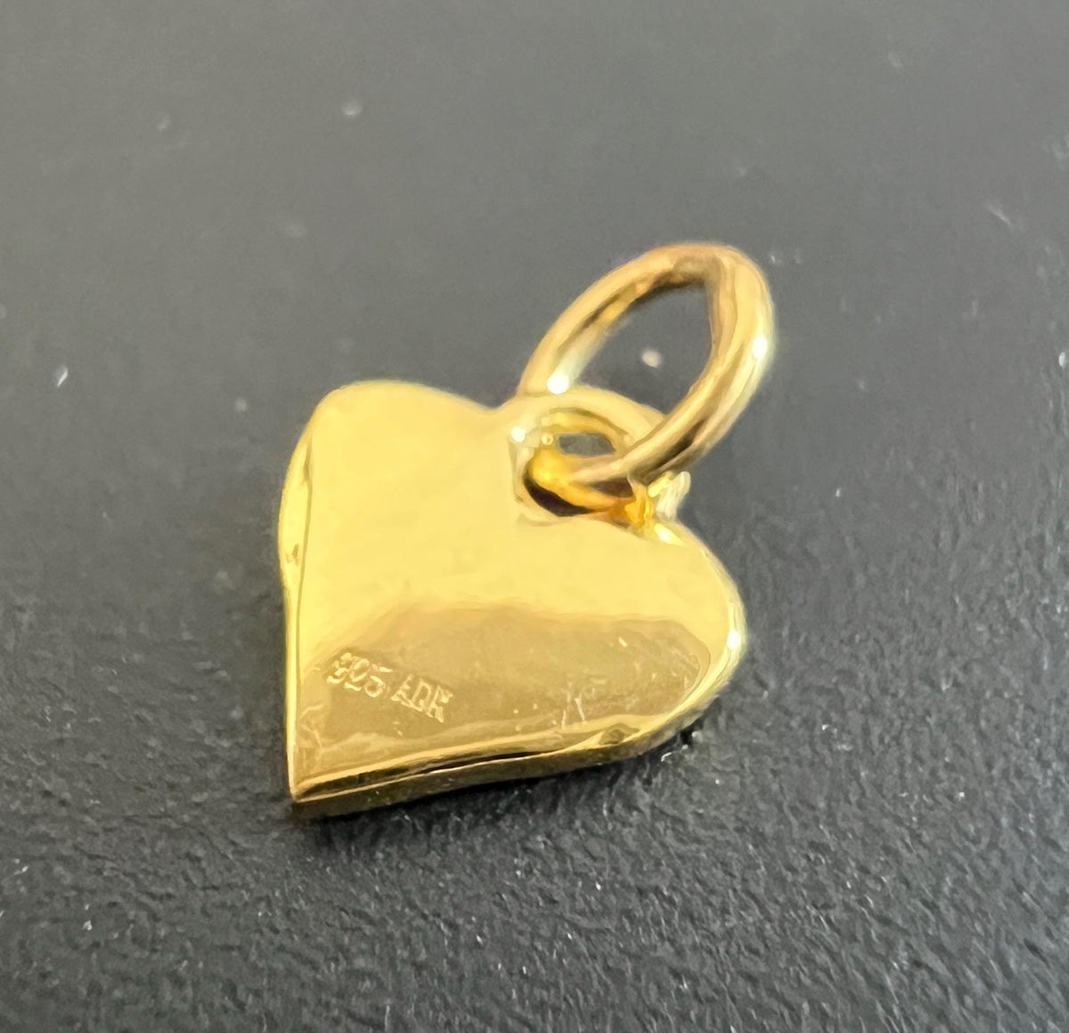 Herz Anhänger vergoldetes 925-Silber, 9 × 6 mm | T44