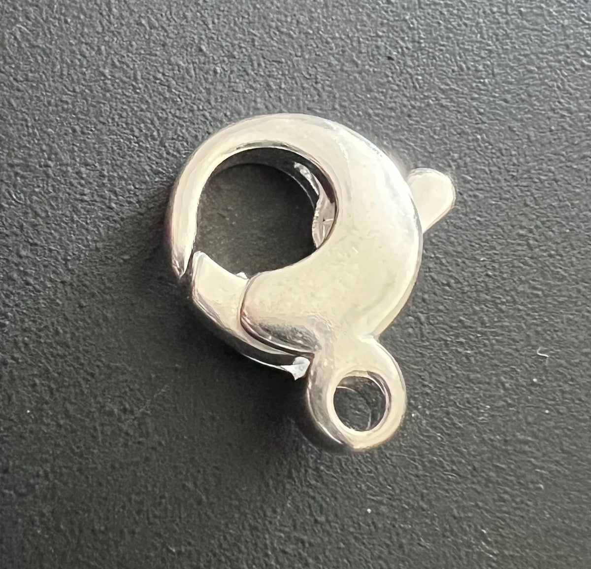 Karabiner Verschluss 925-Silber, feste Öse, 16 × 13 mm | A53