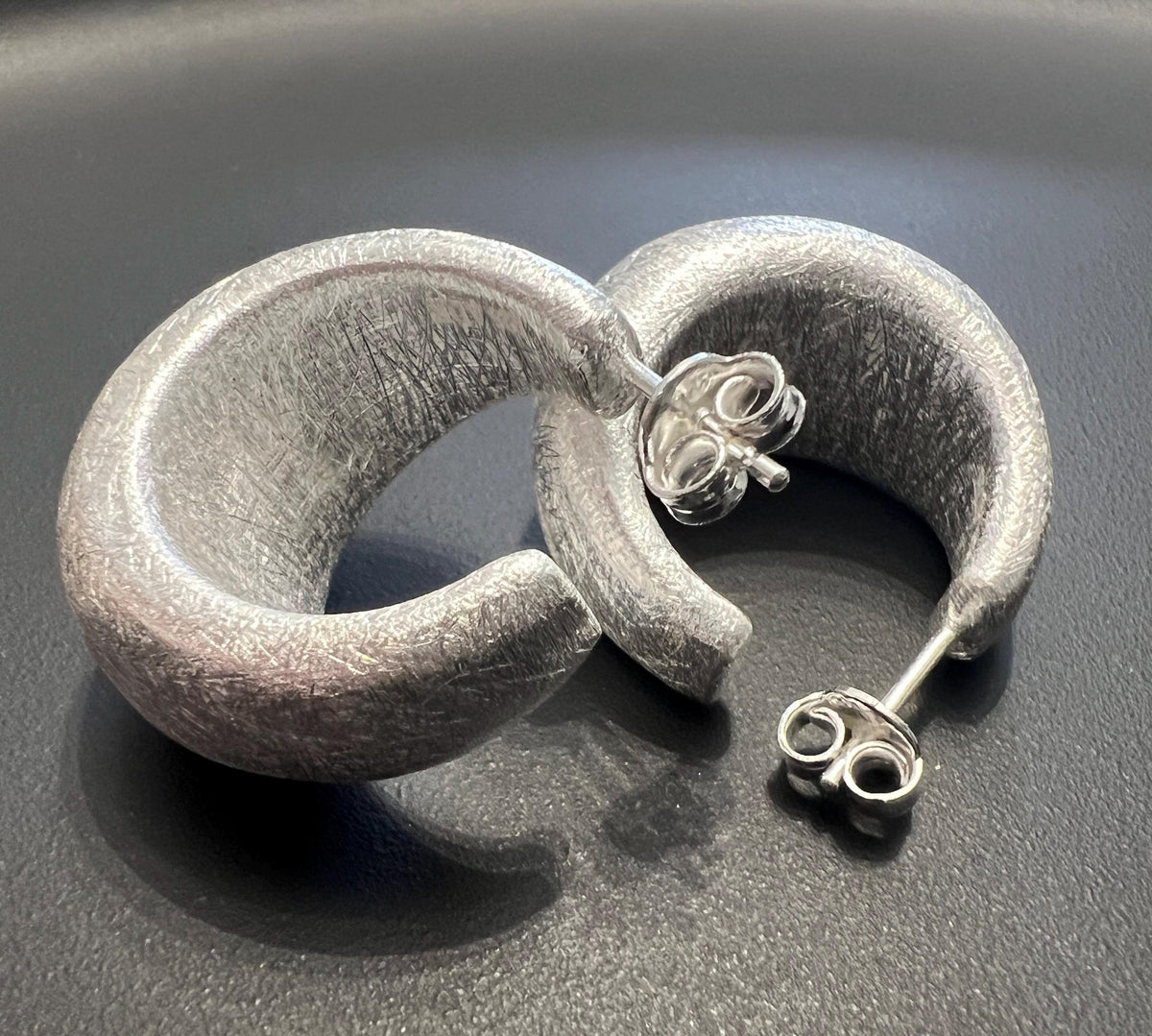 Creolen 925-Silber, breit, offen, 26 mm | T72