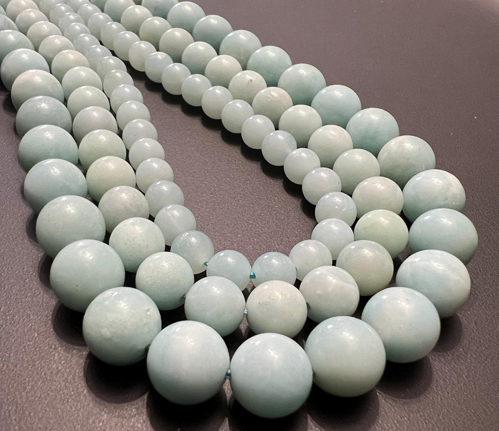 Amazonite bead strand, 6 – 10 mm