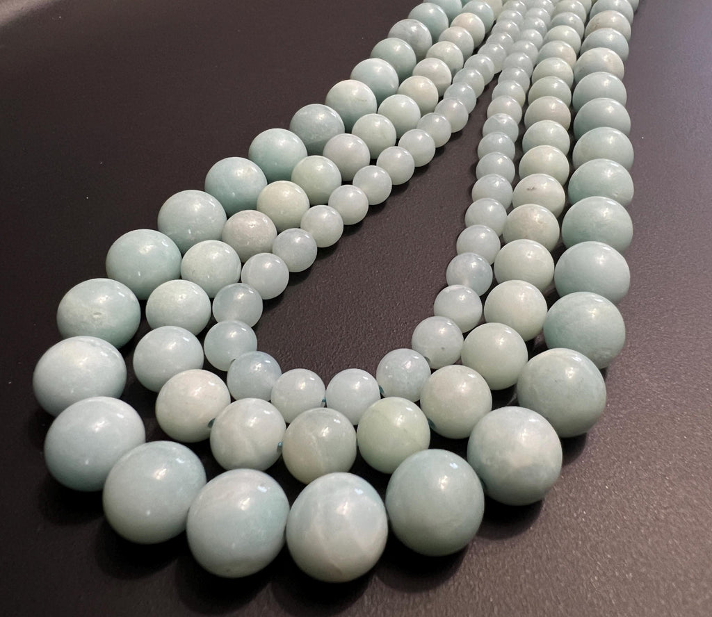 Amazonite bead strand, 6 – 10 mm