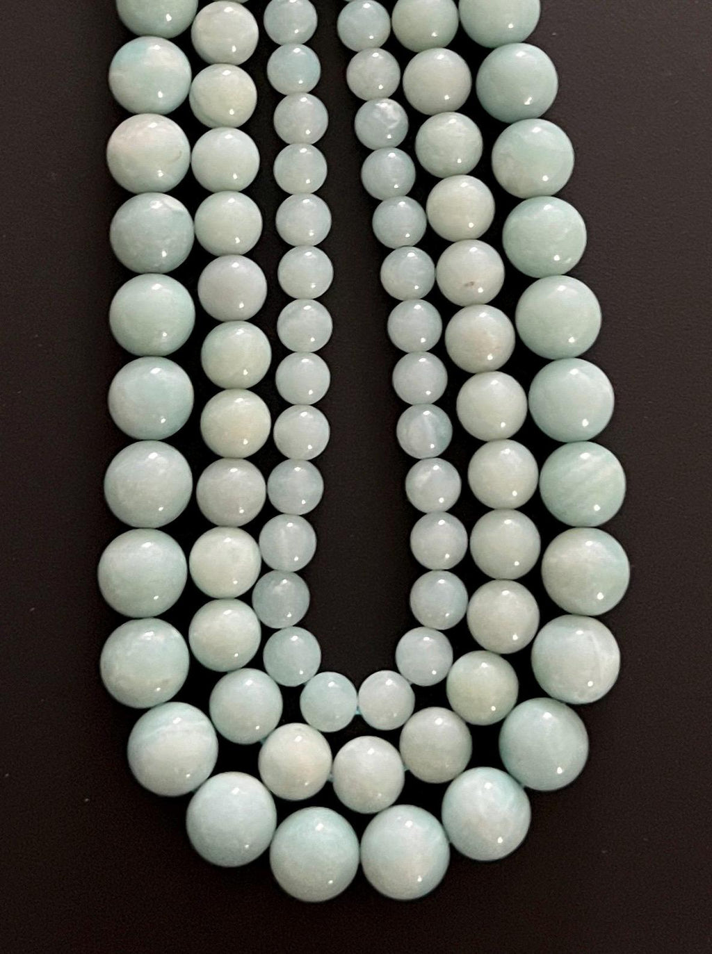 Amazonite bead strand, 6 – 10 mm