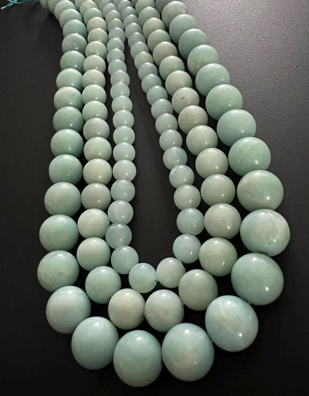 Amazonite bead strand, 6 – 10 mm