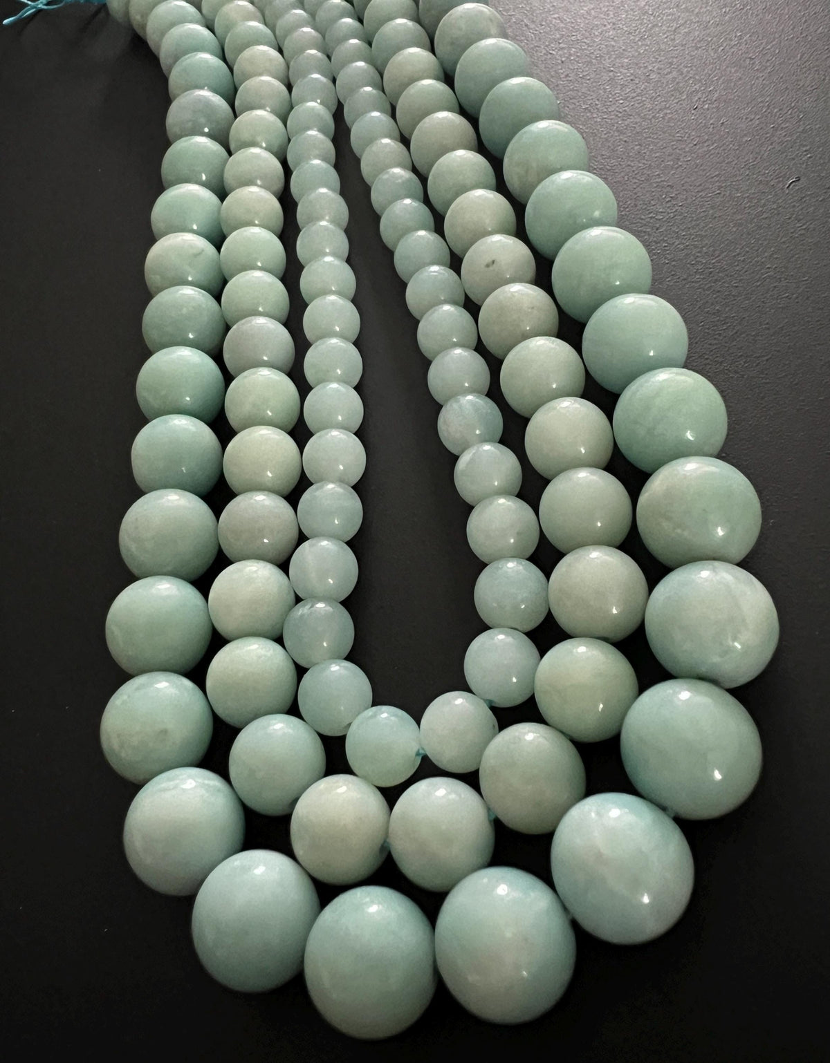 Amazonite bead strand, 6 – 10 mm