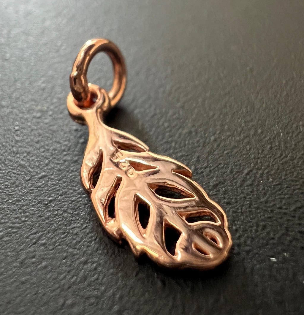 Flügel Anhänger rosévergoldetes 925-Silber, 14 × 5 mm | T51