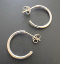 Hoop earrings 925 silver, open, 14–30 mm