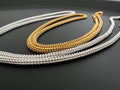 Kette 925-Silber oder vergoldet, 2,5 mm, mit Verlängerungskettchen