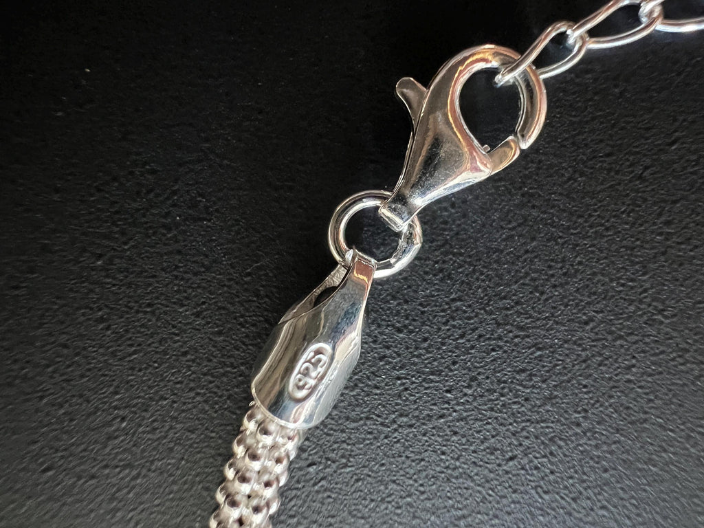 Kette 925-Silber oder vergoldet, 2,5 mm, mit Verlängerungskettchen