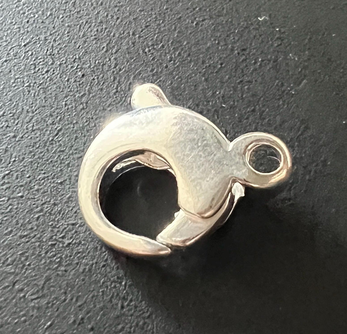 Karabiner Verschluss 925-Silber, feste Öse, 16 × 13 mm | A53