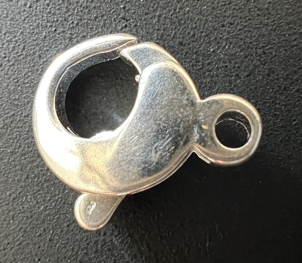 Karabiner Verschluss 925-Silber, feste Öse, 16 × 13 mm | A53