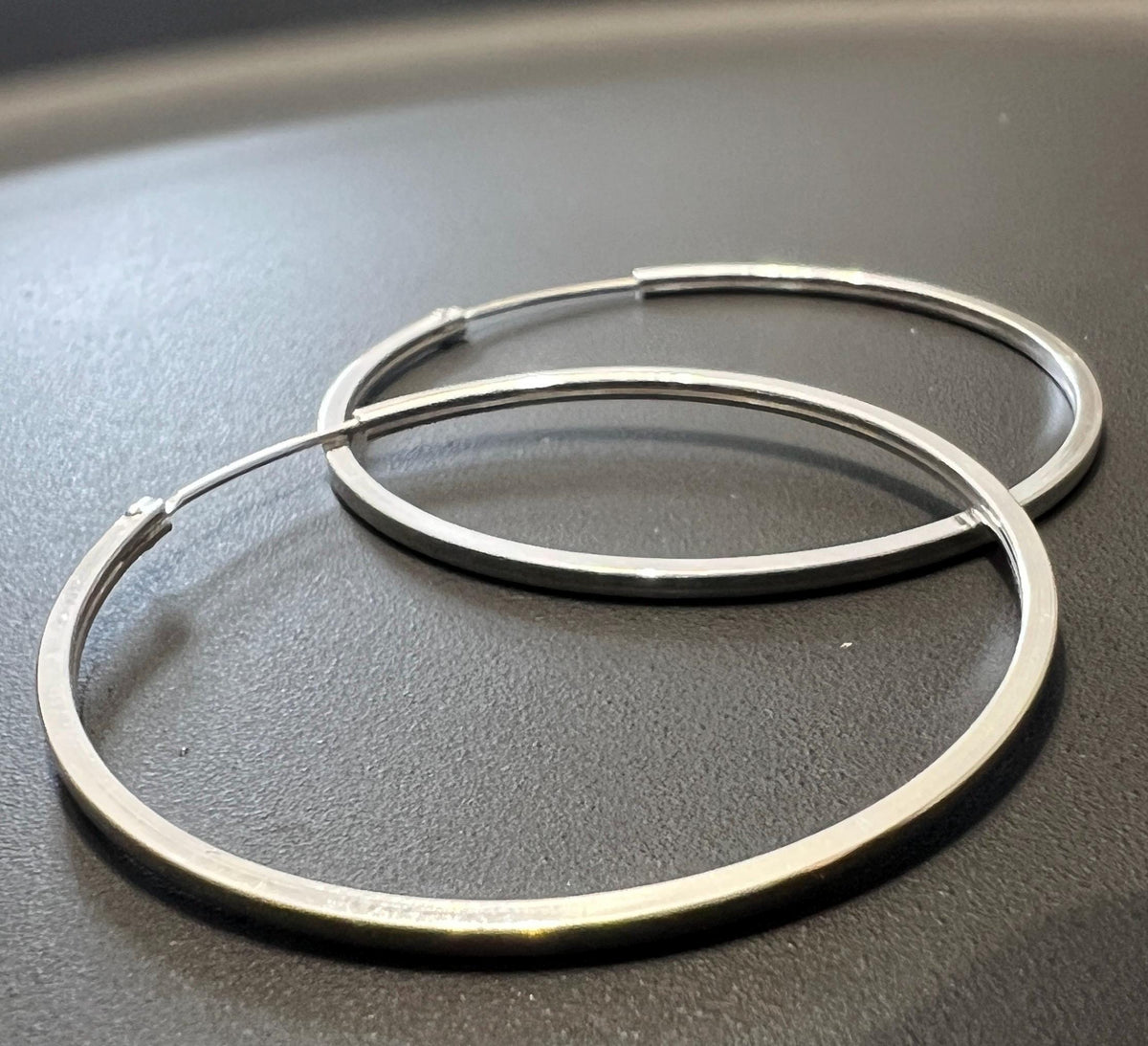 Creolen 925-Silber, eckig, geschlossen, 14 – 40 mm