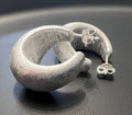 Creolen 925-Silber, breit, offen, 26 mm | T72