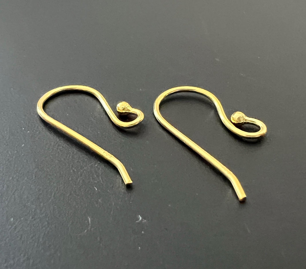 Ohrhaken vergoldetes 925-Silber, 22 × 11 mm, Draht 0,8 mm | B10