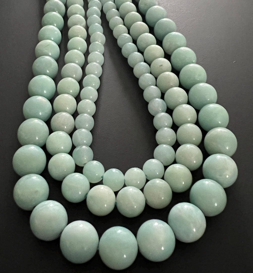 Amazonite bead strand, 6 – 10 mm