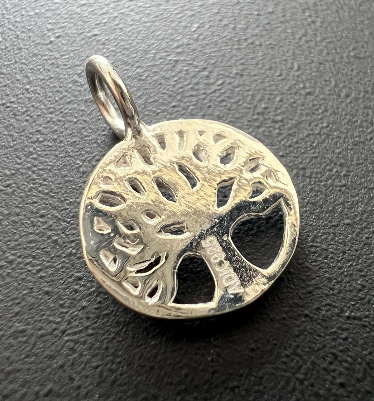 Lebensbaum Anhänger 925-Silber oder vergoldet, 11 mm