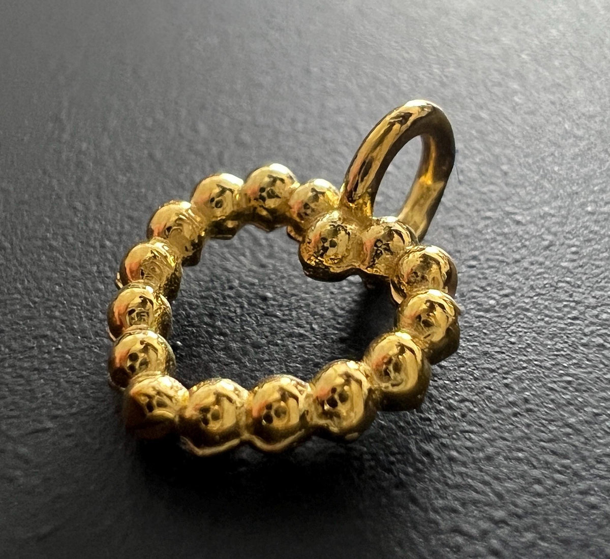 Herz Anhänger 925-Silber oder vergoldet, 10 × 10 mm