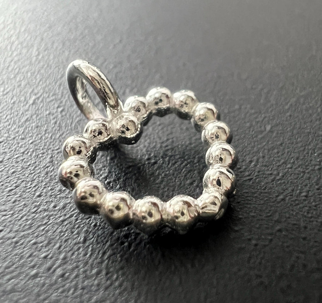 Herz Anhänger 925-Silber oder vergoldet, 10 × 10 mm