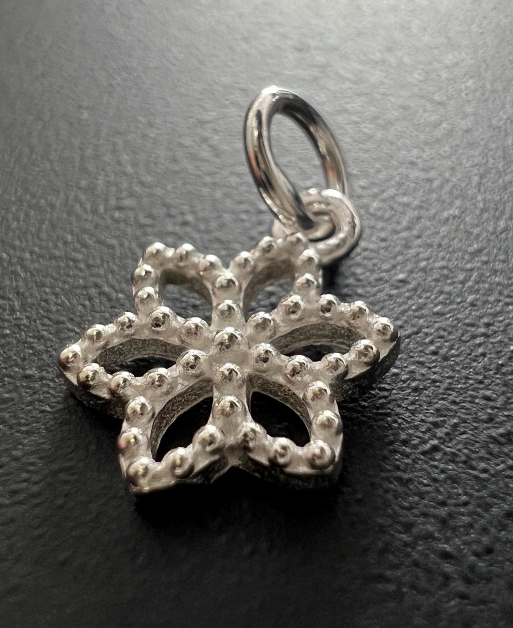 Blumen Anhänger 925-Silber, Kugelblume, 10 mm | T92