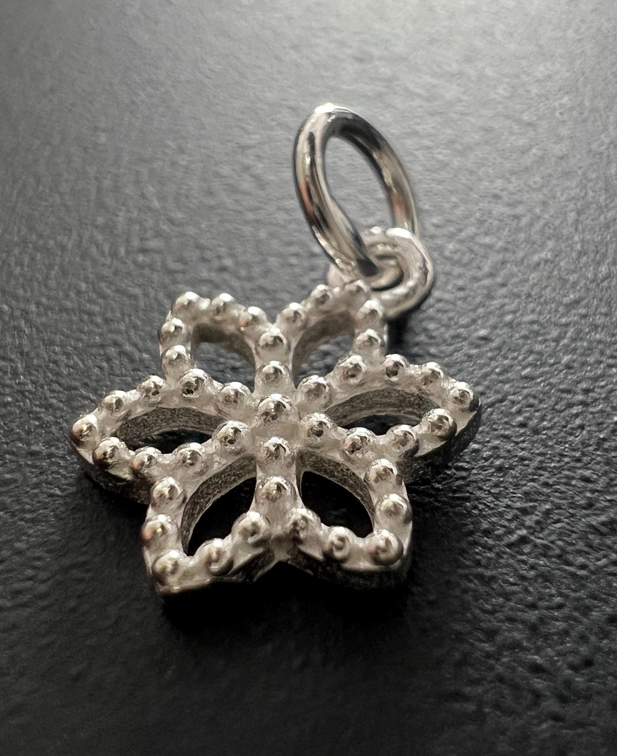 Blumen Anhänger 925-Silber, Kugelblume, 10 mm | T92