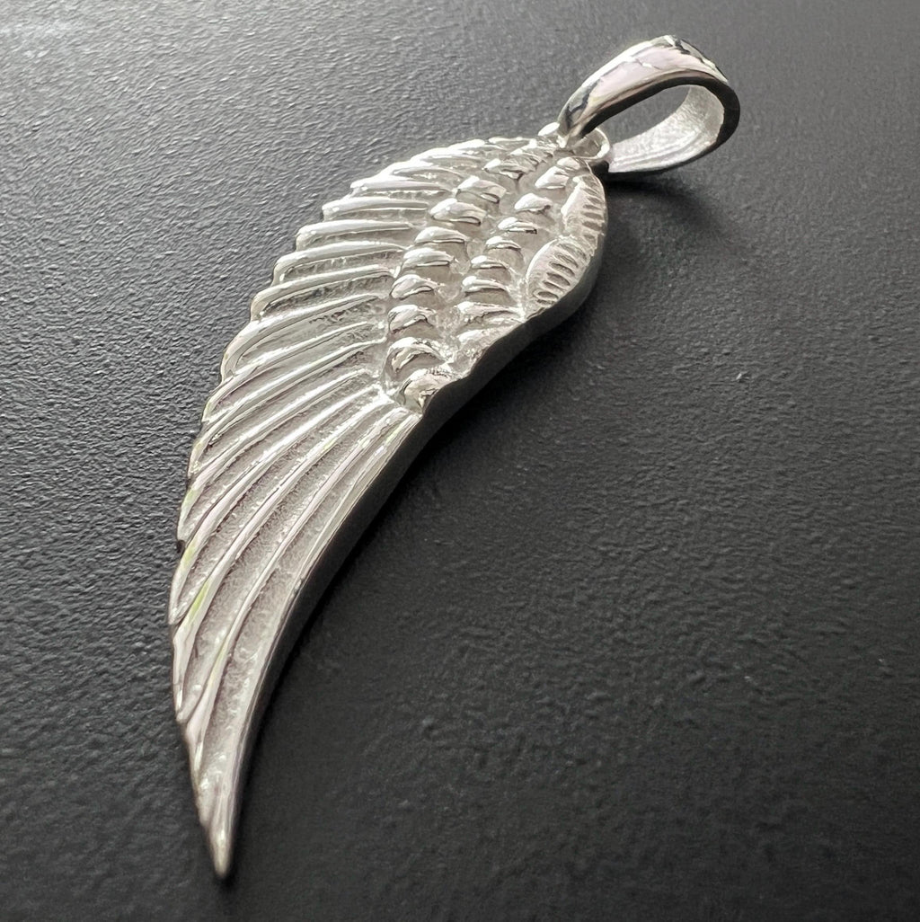 Flügel Anhänger 925-Silber, 12 × 35 mm | T93