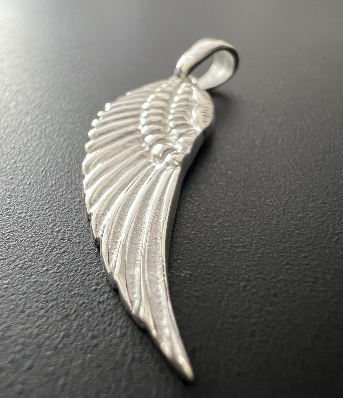 Flügel Anhänger 925-Silber, 12 × 35 mm | T93