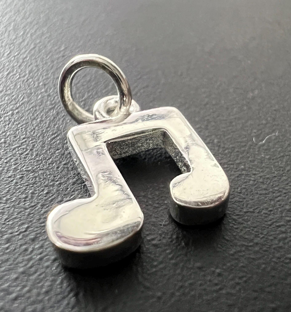 Music note pendant 925 silver, 10 mm & 18 mm, 2 variants