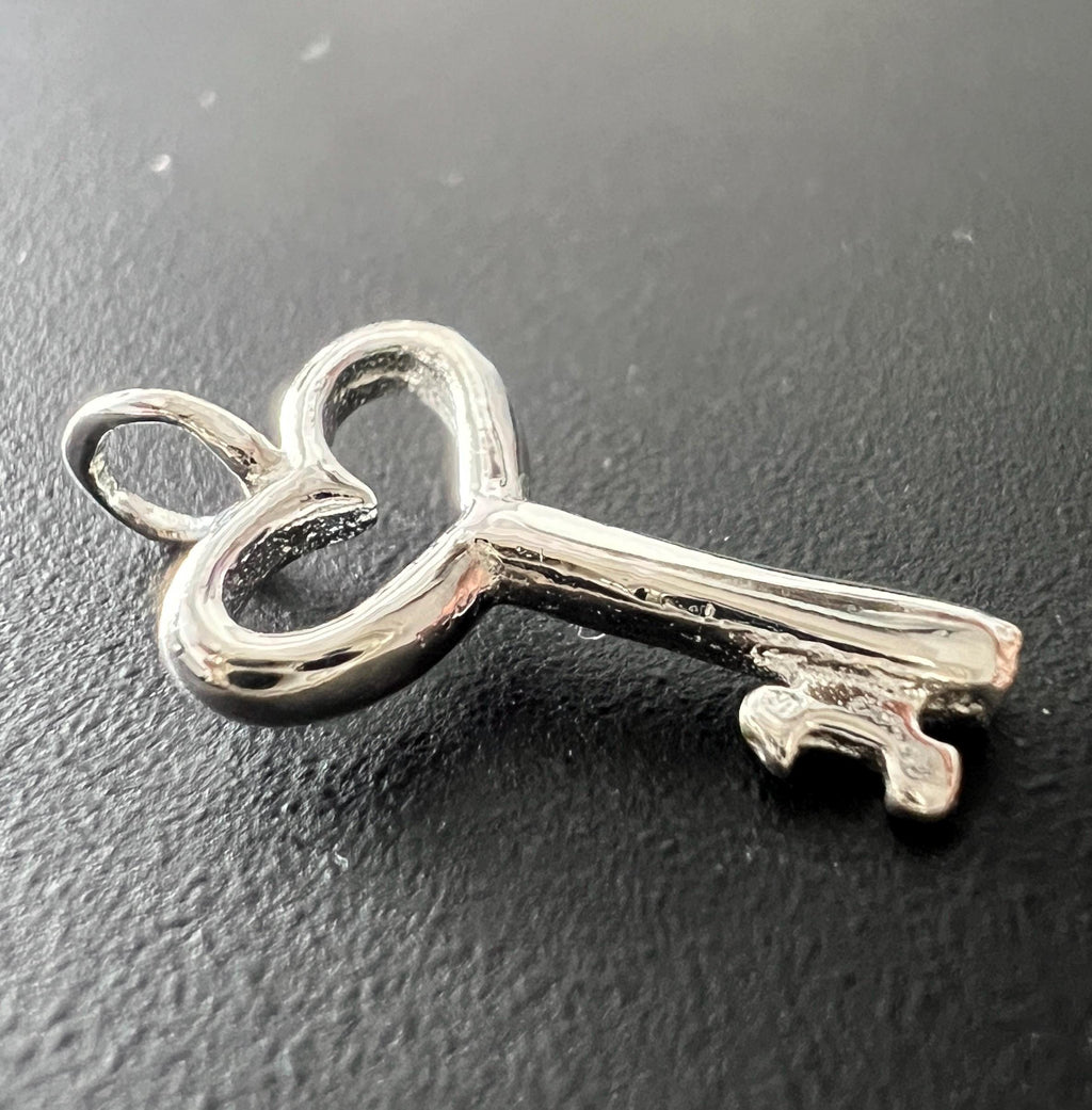 Schlüssel Anhänger 925-Silber, 9 × 19 mm | T101