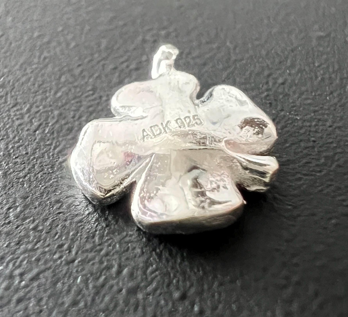 Glücksklee Anhänger 925-Silber, 7,5 mm | T103