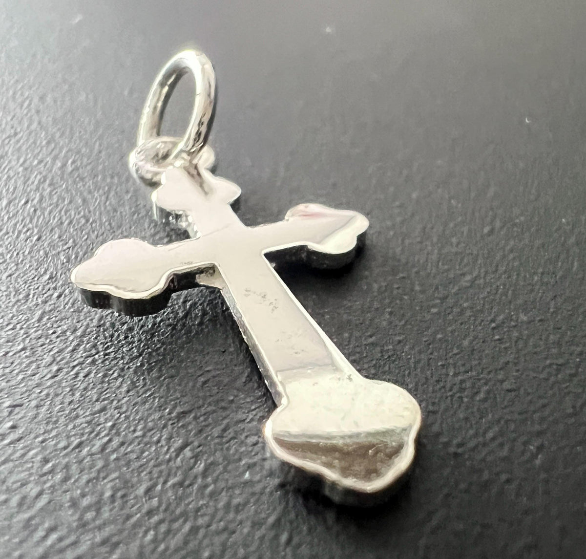 Kreuz Anhänger 925-Silber, 12 × 22 mm | T108