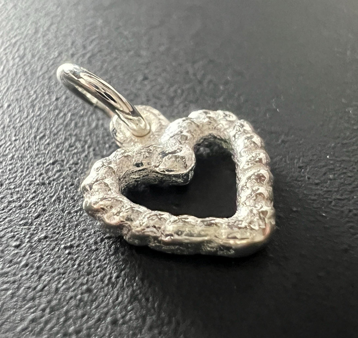 Herz Anhänger 925-Silber, 10 mm - T118