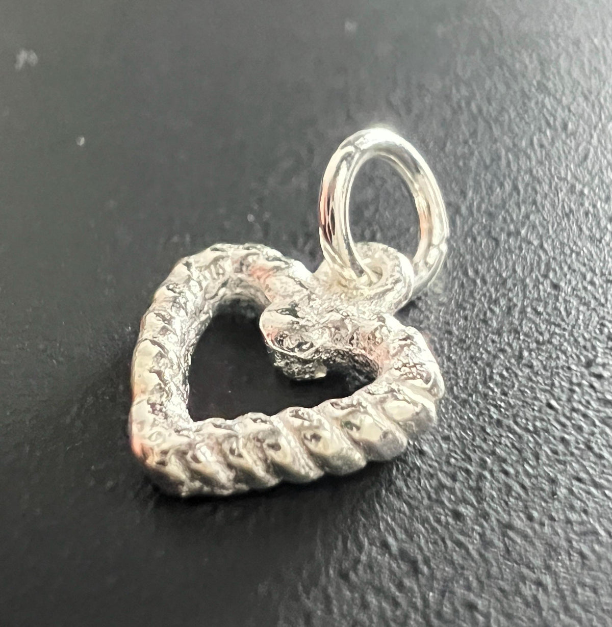 Herz Anhänger 925-Silber, 10 mm - T118