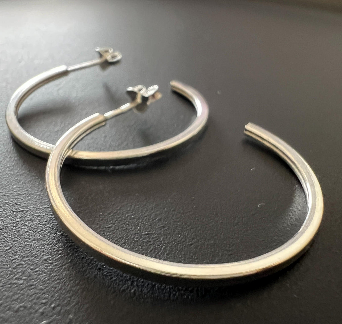 Creolen 925-Silber, offen, eckig, 30 mm | BX6