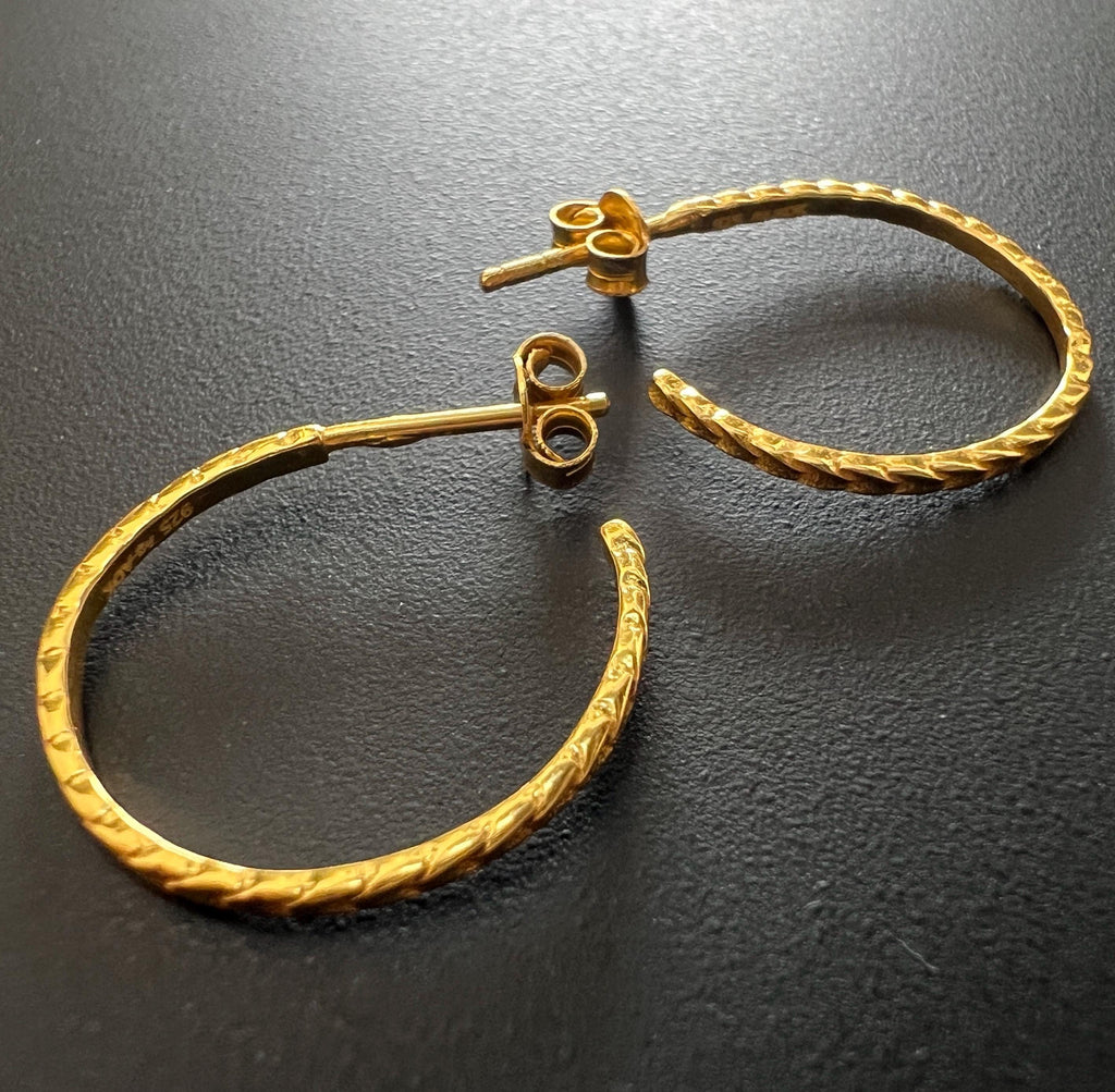Creolen 925-Silber vergoldet, 1,2 mm, 20 mm | BX9
