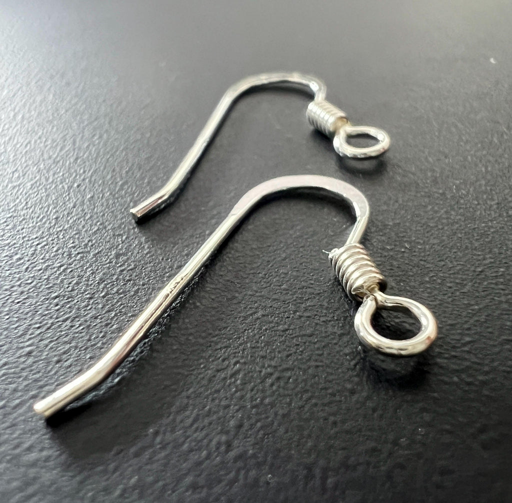 Ohrhaken 925-Silber oder vergoldet, 20 × 14 mm, Made in Italy