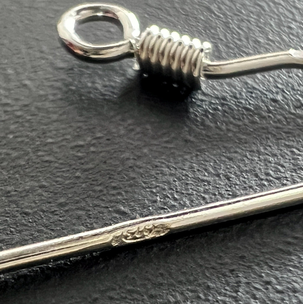 Ohrhaken 925-Silber oder vergoldet, 20 × 14 mm, Made in Italy