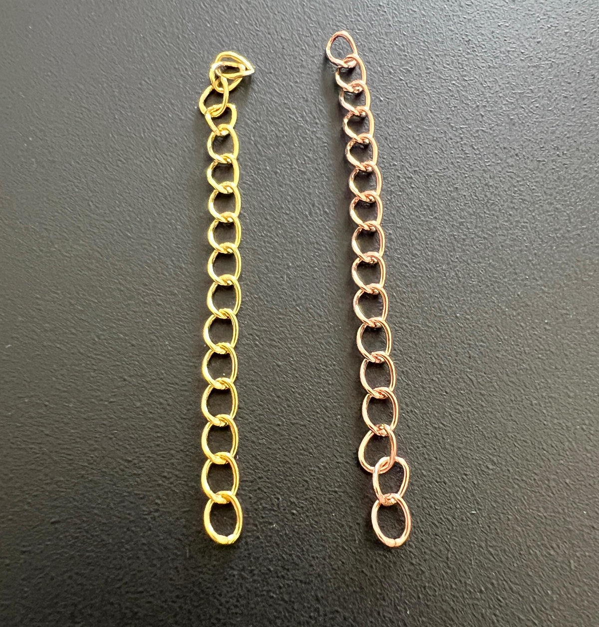 Verlängerungskettchen 925-Silber vergoldet & roségold, 5 cm