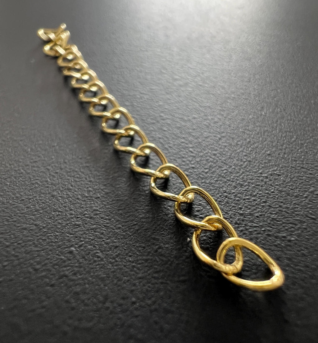 Verlängerungskettchen 925-Silber vergoldet & roségold, 5 cm