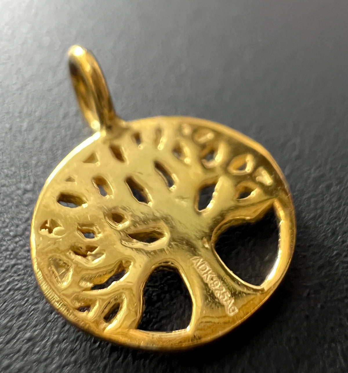 Lebensbaum Anhänger 925-Silber oder vergoldet, 11 mm